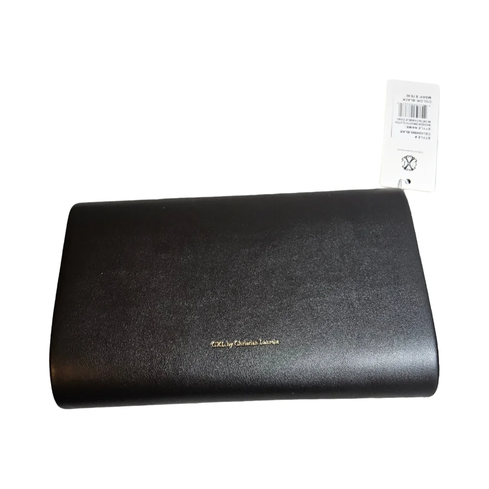 CXL By Christian Lacroix Black Clutch With Detachable Chain Bag NWT ($78)